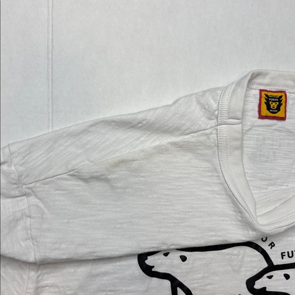 HUMAN MADE 'Polar Bears' white T-Shirt Dry All’s Tee shirt. - Picture 4 of 8